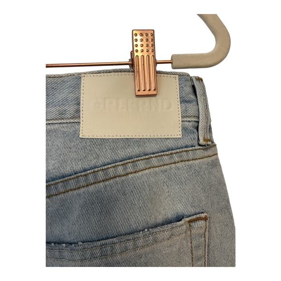 GRLFRND Bella Low Rise Boyfriend Jeans Distressed Button Fly Echo Park Size 24 - Picture 12 of 14